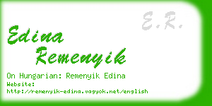 edina remenyik business card